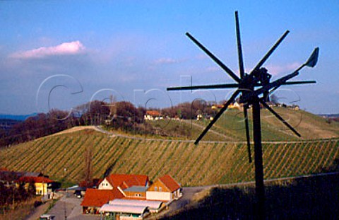 Polz winery and the Grassnitzberg   vineyard Spielfeld Styria Austria   Sdsteiermark