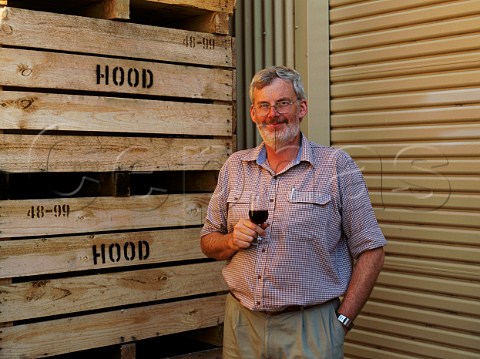 Andrew Hood of Hood Wines His own brand is  Wellington but is also a consultant winemaker for  many properties in Tasmania   Near Cambridge  Tasmania Australia     Coal River