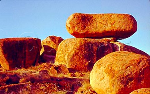 The Devils Marbles at sunset   Northern Territory Australia