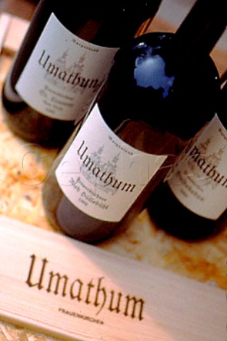 Bottles of Frauenkirchen wine from   Weingut Josef Umathum Burgenland   Austria Neusiedlersee