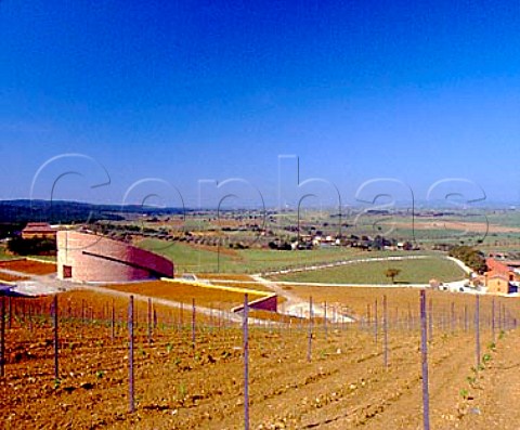 New Petra winery and vineyard at San Lorenzo   near Suvereto Tuscany Italy  Val di Cornia