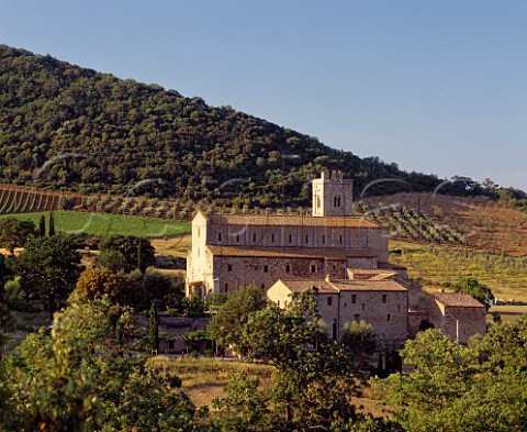 Abbazia di SantAntimo at Castelnuovo dell Abate   Tuscany Italy     Brunello di Montalcino