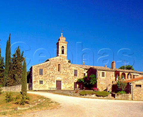 Chiesa di Santa Restituta of Pieve Santa Restituta   near Montalcino Tuscany Italy    Brunello di Montalcino