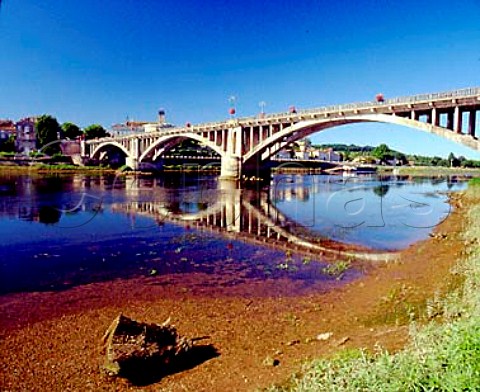 Bridge over the Dordogne River at   CastillonlaBataille Gironde France   Ctes de Castillon  Bordeaux