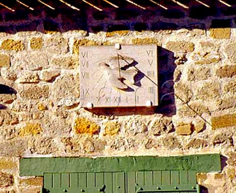 Sundial at Chteau Poupille CastillonlaBataille   Gironde France Ctes de Castillon  Bordeaux