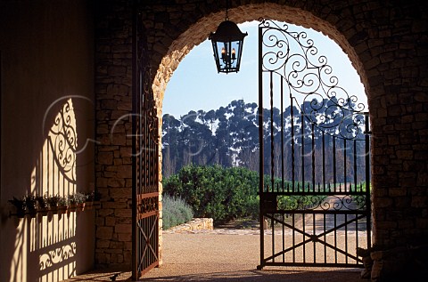 Iron gates of Waterford Winery   Stellenbosch South Africa