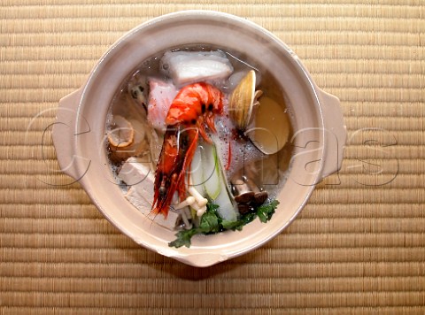 Seafood and soya stewChiri Nabe Japanese stew