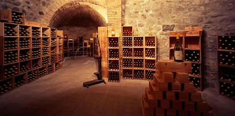 Antinori wine tasting room in cellar of   Castello della Sala Umbria Italy