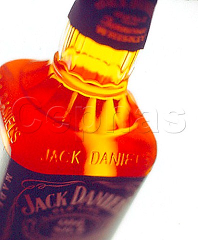 Bottle of Jack Daniels bourbon whiskey