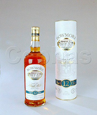 Bottle of Bowmore single malt scotch whisky   Bowmore Isle of Islay Scotland
