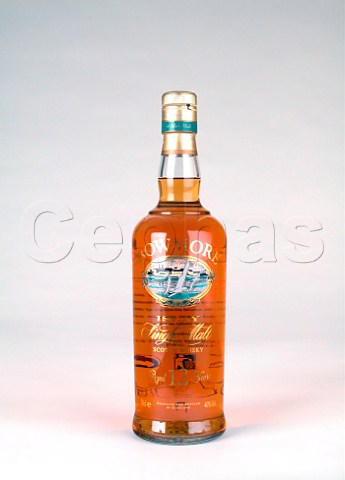 Bottle of Bowmore single malt scotch whisky   Bowmore Isle of Islay Scotland