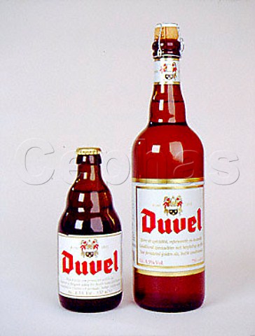 Bottles of Duvel ale Breendonk Belgium