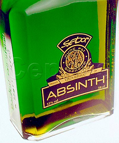 Bottle of Sebor Absinth Czech Republic