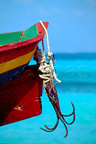 Old fishing boat Cancun Mexico