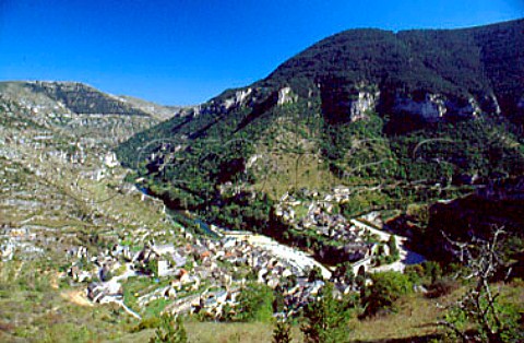 The village of SainteEnimie   Gorges du Tarn    Lozre France  LanguedocRoussillon