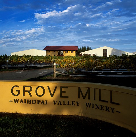 Grove Mill Winery in the Waihopai Valley   Marlborough New Zealand