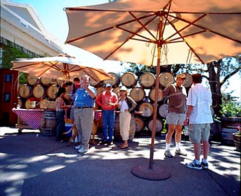 Newrelease tasting of wines at Kunde Winery  Kenwood Sonoma Valley California