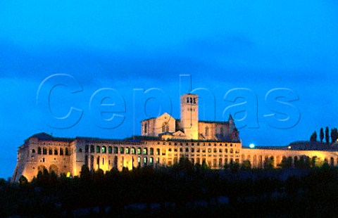 Basilica of Saint Francis Assisi   Umbria Italy