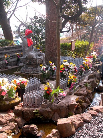 Small Buddha dedicated to the memory of Children   Hase Dera Temple Kamakura Japan