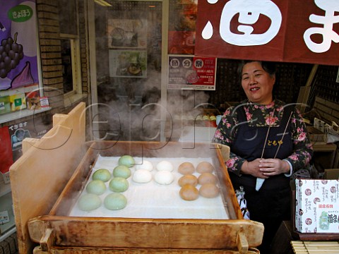 Shop selling steamed dumplings Kamakura   Kanagawa Prefecture Japan