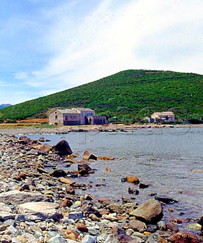 Winery of Domaine Pieretti on the shore at   Santa Severa Luri HauteCorse Corsica France   Vin de CorseCoteaux du Cap Corse