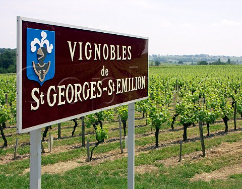 Sign at the start of StGeorgesStmilion    Gironde France StGeorgesStmilion  Bordeaux