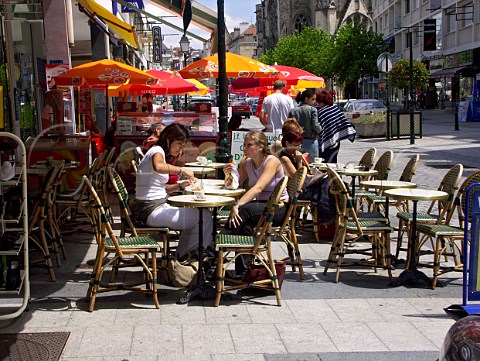Street caf Caen  Calvados France    BasseNormandie
