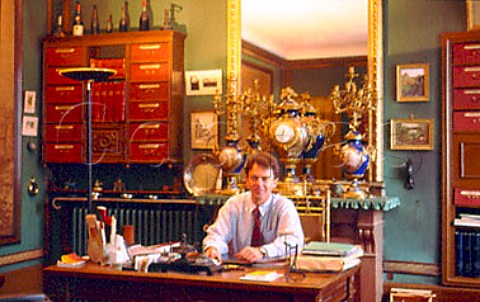 Pierre Meurgey in his office at   Domaine Champy Beaune Cte dOr   France