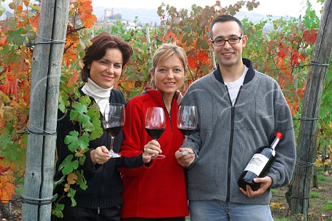 Cristina Brovia Elena Brovia and Alex Sanchez of   Fratelli Brovia Castiglione Falletto Piemonte   Italy   Barolo