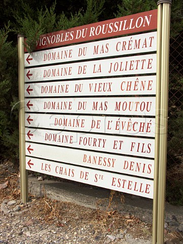 Winery signs Rivesaltes PyrnesOrientales   France   Ctes du RoussillonVillages  Muscat de Rivesaltes