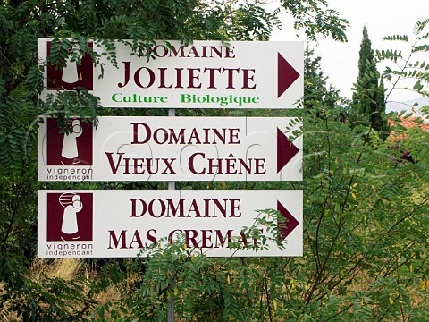 Winery signs Rivesaltes PyrnesOrientales   France   Ctes du RoussillonVillages  Muscat de Rivesaltes