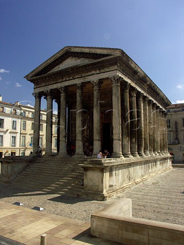 The Maison Carre Roman temple Nmes Gard France  LanguedocRoussillon