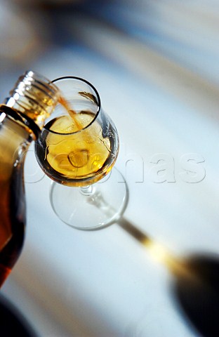 Pouring a glass of single malt whisky