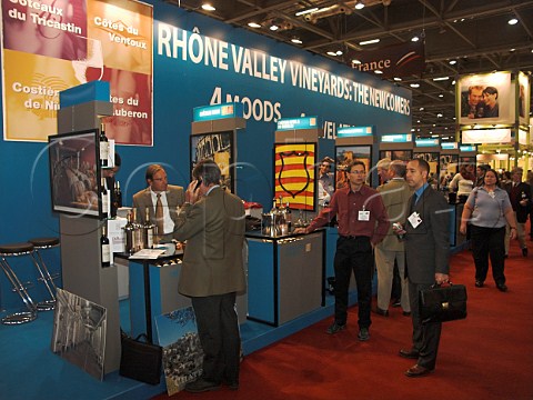 Rhne Valley stand at the London International Wine    Spirits Fair 2005