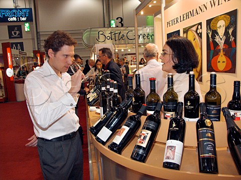 Peter Lehmann stand at the London International Wine    Spirits Fair 2005