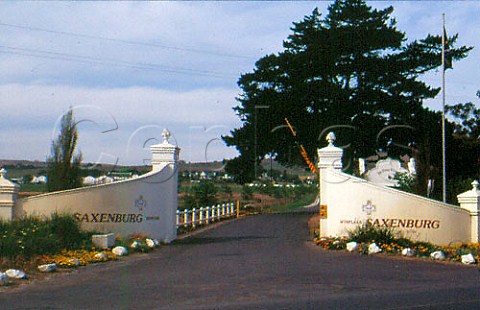 Entrance to Saxenburg winery   Stellenbosch South Africa