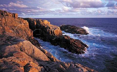 Sunset on coast near The Gap Torndirrup National   Park near Albany Western Australia