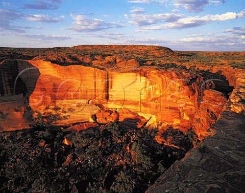 Sunset at Kings Canyon Watarrka National Park   Northern Territory Australia