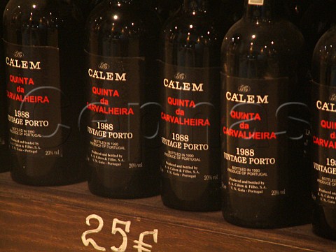 Bottles of Calem Quinta da Carvalheira 1998 on sale   in the shop  Calem Vila Nova de Gaia Porto   Portugal