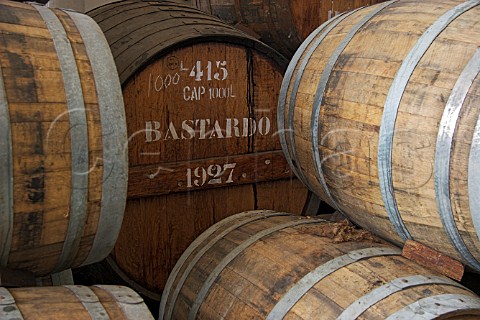 Barrel of Madeira Bastardo 1927 wine maturing by the   natural Canteiro process in the cellars of Henriques    Henriques Belem lodge Cmara de Lobos Madeira   Portugal