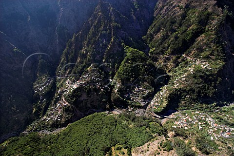The Curral das Freiras Nuns Refuge hidden   valley in the heart of Madeira  Used as a hideaway   by the nuns of Santa Clara Convent during pirate   attacks in the 16th Century Madeira Portugal
