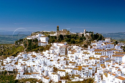 The mountain village of Casares Andalucia Spain