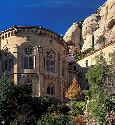 Buildings at Montserrat Monastery Catalonia Spain