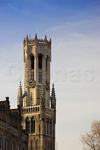 Octagonal bell tower Brugge Belgium