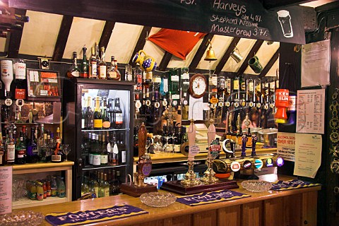 Public bar in the 16th Century Weavers pub and   restaurant Southborough  Kent England