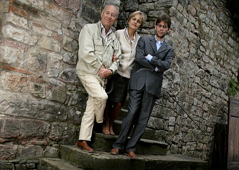 Alessandro Francois Antonietta Corsi Francois and   their son Simone Francois  Castello di Querceto   Greve in Chianti Tuscany Italy