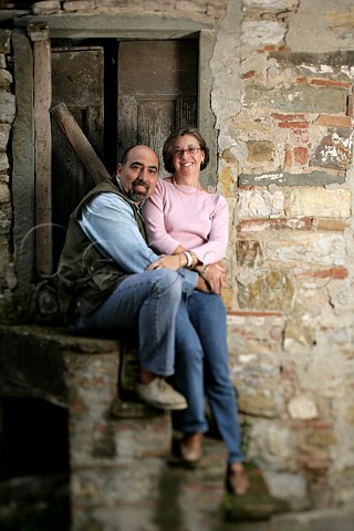 Giovanni Battista and Emilia dOrsi husband and   wife team at Fattoria Casaloste Panzano in Chianti   Tuscany Italy