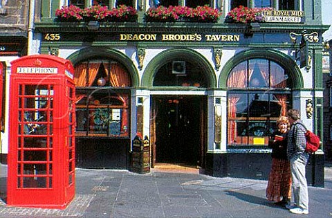 Deacon Brodies Tavern on the Royal   Mile Edinburgh  Lothian Scotland