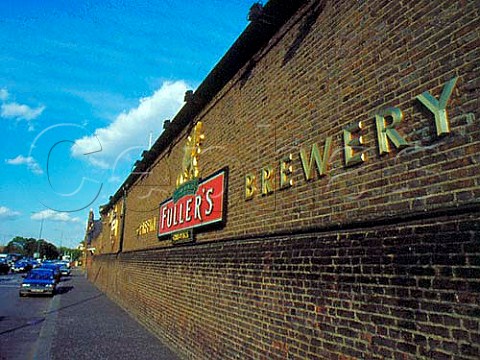 Sign outside Fullers Griffin Brewery   Chiswick London