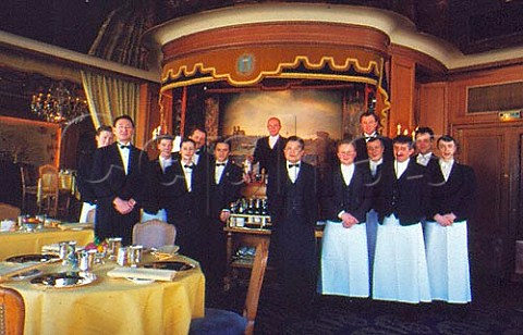 Staff at La Tour DArgent restaurant   Paris France